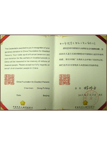 中国残疾人福利基金会